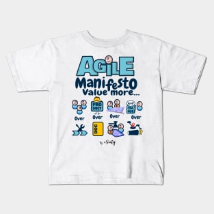 Agile Manifesto, Value More ... Kids T-Shirt